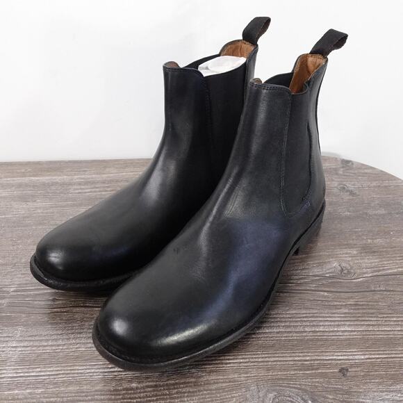 Frye Other - Frye Boots Mens Size 9 D Black Leather Chelsea Ankle Pull On Casual Dress Shoes